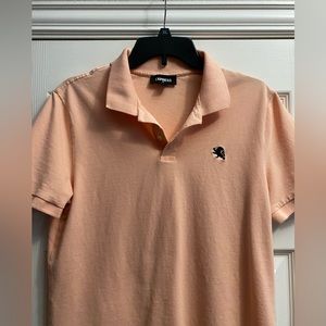 Express Men’s Polo Shirt Lion Embroidered Logo Sz M
